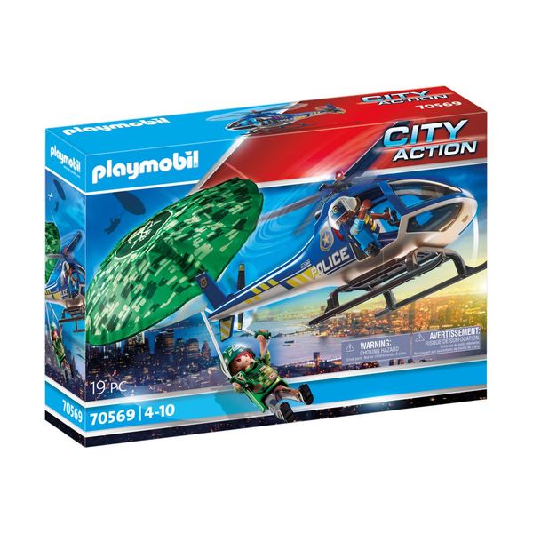 Elicottero della polizia e fuggitivo - Playmobil
