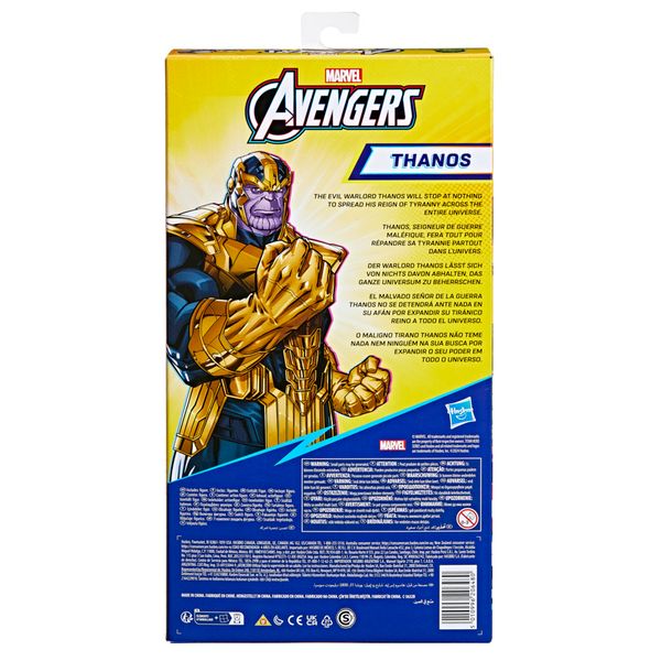 Marvel avengers titan hero series blast gear, action figure di thanos (classe deluxe), di 30 cm, per bambini dai 4 anni in su - Avengers, MARVEL