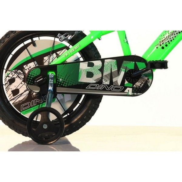 Bicicletta bmx per bambini da 16 pollici con freno anteriore, ruote in composto e gomme eva, pignone fisso posteriore - adatta per bambini dagli 8-12 anni - DINO BIKES