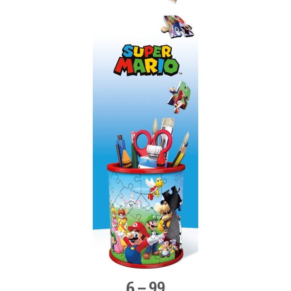 Ravensburger - 3d puzzle portapenne super mario, 54 pezzi, 6+ anni - RAVENSBURGER, RAVENSBURGER 3D PUZZLE, Super Mario