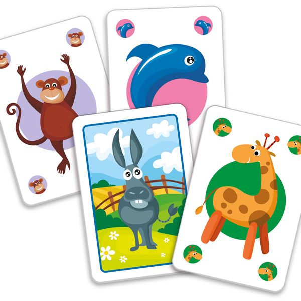 Gioco di carte asino: divertimento per tutta la famiglia – 55 carte colorate -3+ - LISCIANI