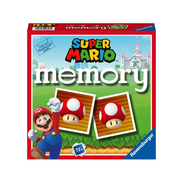 Ravensburger - memory versione super mario, 72 tessere, gioco da tavolo, 4+ anni - RAVENSBURGER, Super Mario