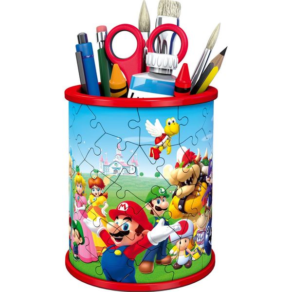 Ravensburger - 3d puzzle portapenne super mario, 54 pezzi, 6+ anni - RAVENSBURGER, RAVENSBURGER 3D PUZZLE, Super Mario