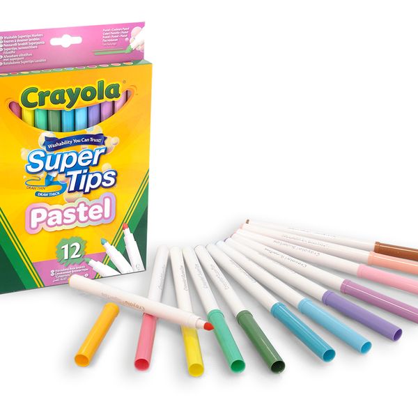 12 superpunta lavabili colori pastello - CRAYOLA