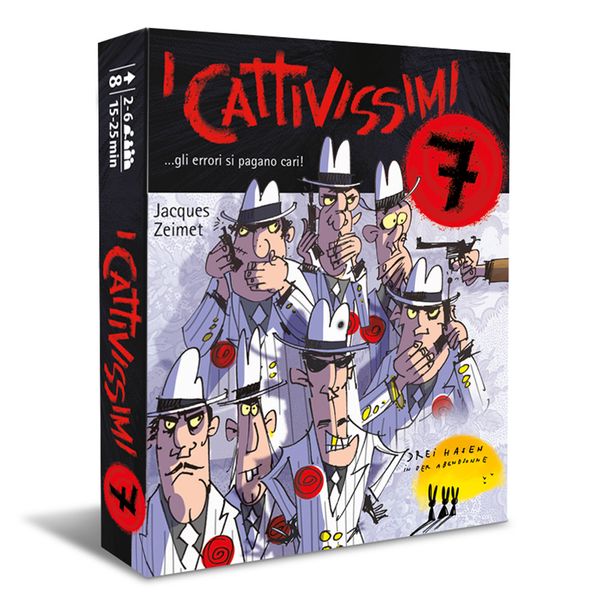 I cattivissimi 7: il party game di carte che sfida riflessi e astuzia - 8+ anni - 2-6 giocatori - ASMODEE