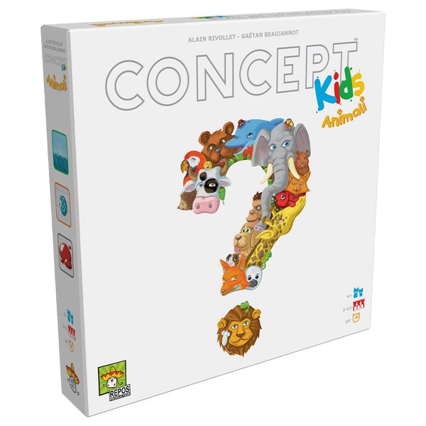 Concept kids animali - gioco da tavolo per tutta la famiglia - 4+ anni - da 2 a 12 giocatori - ASMODEE