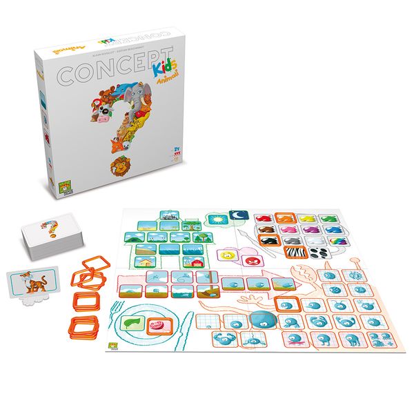 Concept kids animali - gioco da tavolo per tutta la famiglia - 4+ anni - da 2 a 12 giocatori - ASMODEE