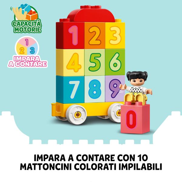 Lego duplo my first treno dei numeri giocattolo - impariamo a contare, giochi educativi per bambini dai 18 mesi in su, 10954 - LEGO DUPLO, LEGO