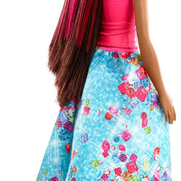 Barbie- dreamtopia bambola principessa con ciocca rosa, 30.5 cm, giocattolo per bambini 3+ anni, multicolore - Barbie