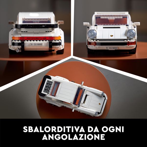 Lego creator expert porsche 911, set costruzioni per adulti, auto da corsa, modello da collezione turbo targa 2 in 1, 10295 - LEGO CREATOR EXPERT, LEGO
