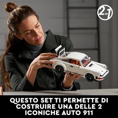 Lego creator expert porsche 911, set costruzioni per adulti, auto da corsa, modello da collezione turbo targa 2 in 1, 10295 - LEGO CREATOR EXPERT, LEGO
