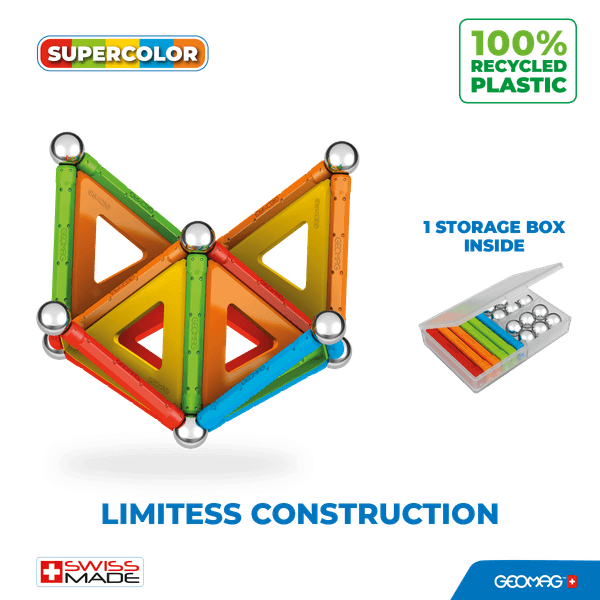 378 geomag supercolor panels recycled 52 pcs - Geomag