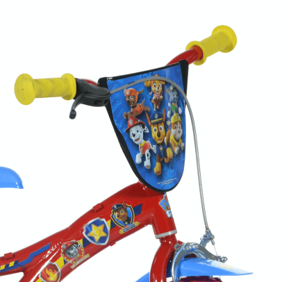 Bicicletta per bambini 12" paw patrol - telaio in acciaio, ruote in gomma gonfiabili, stabilizzatori di serie e freno anteriore - ideale per bambini di altezza 87-100cm, 3-5 anni - Paw Patrol