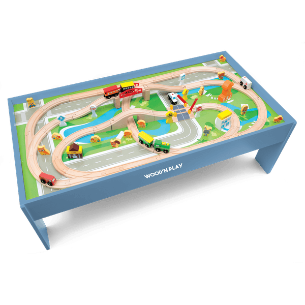 Tavolo gioco con pista treno - WOOD 'N' PLAY