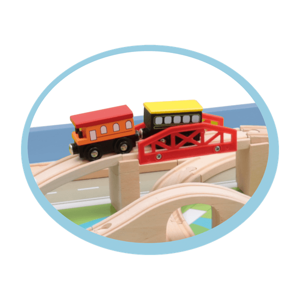 Tavolo gioco con pista treno - WOOD 'N' PLAY