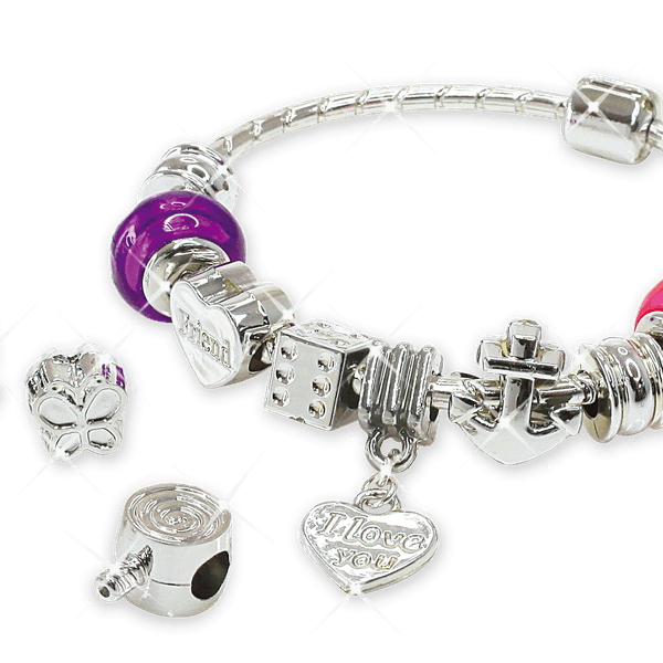 Bracciale 12 ciondoli - MISS FASHION