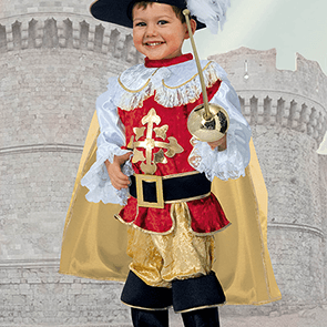 Baby moschettiere costume 3/4 anni - 