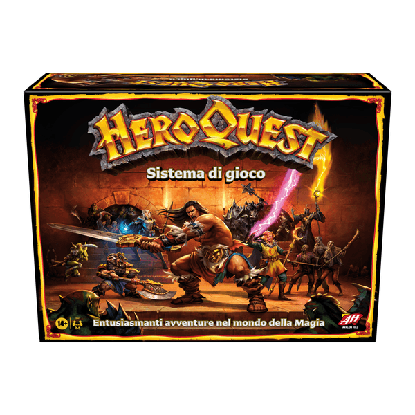 Avalon hill - heroquest, gioco di avventura fantasy con oltre 65 miniature, dai 14 anni in su, per 2-5 giocatori (versione italiana) - HASBRO GAMING