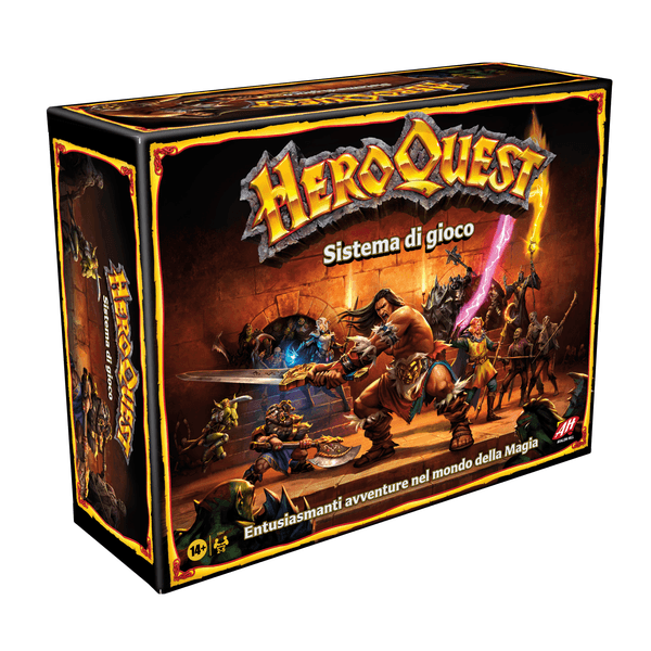 Avalon hill - heroquest, gioco di avventura fantasy con oltre 65 miniature, dai 14 anni in su, per 2-5 giocatori (versione italiana) - HASBRO GAMING