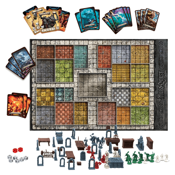 Avalon hill - heroquest, gioco di avventura fantasy con oltre 65 miniature, dai 14 anni in su, per 2-5 giocatori (versione italiana) - HASBRO GAMING