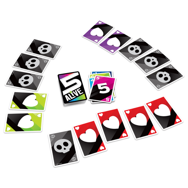 5 alive, gioco di carte veloce per famiglie, dagli 8 anni in su, per 2-6 giocatori - HASBRO GAMING