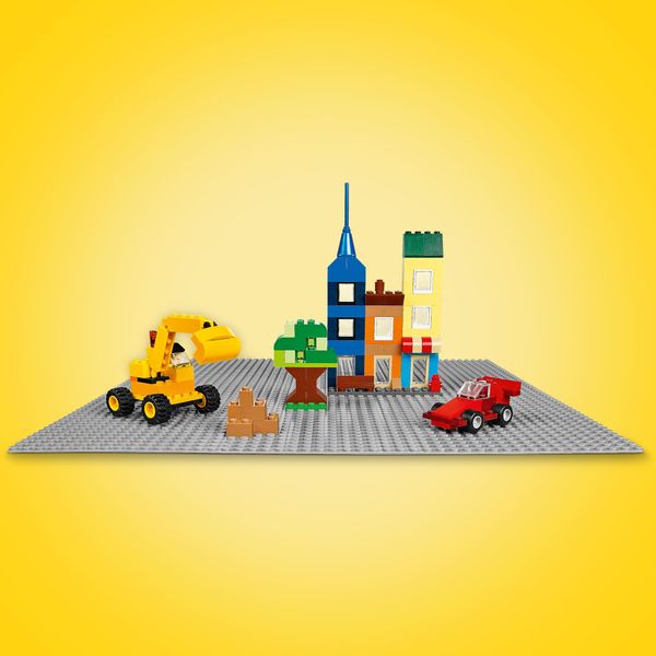 Lego classic 11024 base grigia, tavola per costruzioni quadrata con 48x48 bottoncini, piattaforma classica per mattoncini - LEGO CLASSIC, LEGO