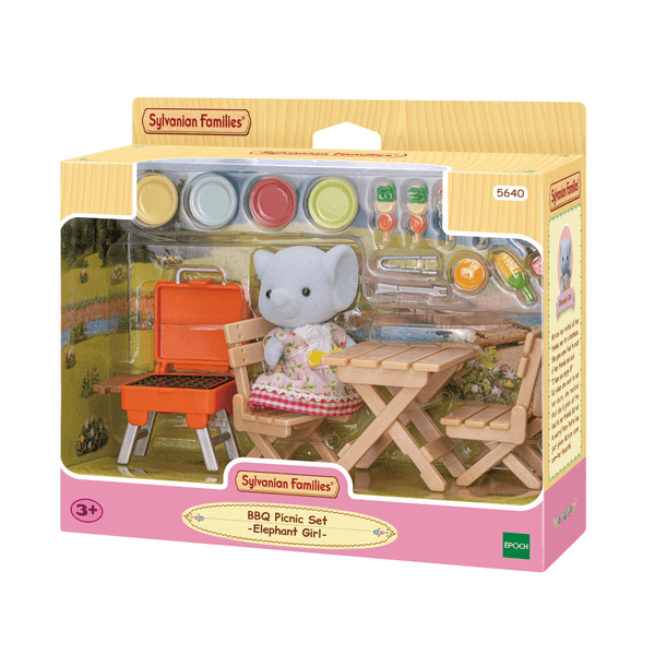 Sylvanian families – set barbeque per pic-nic - ragazza elefante - SYLVANIAN FAMILIES
