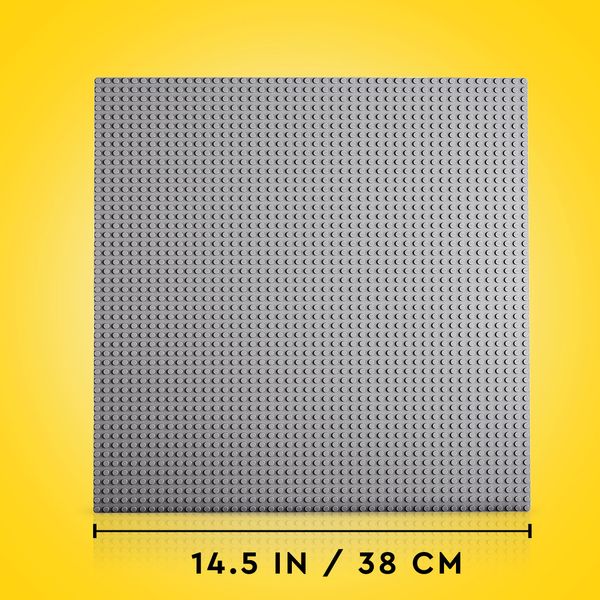 Lego classic 11024 base grigia, tavola per costruzioni quadrata con 48x48 bottoncini, piattaforma classica per mattoncini - LEGO CLASSIC, LEGO