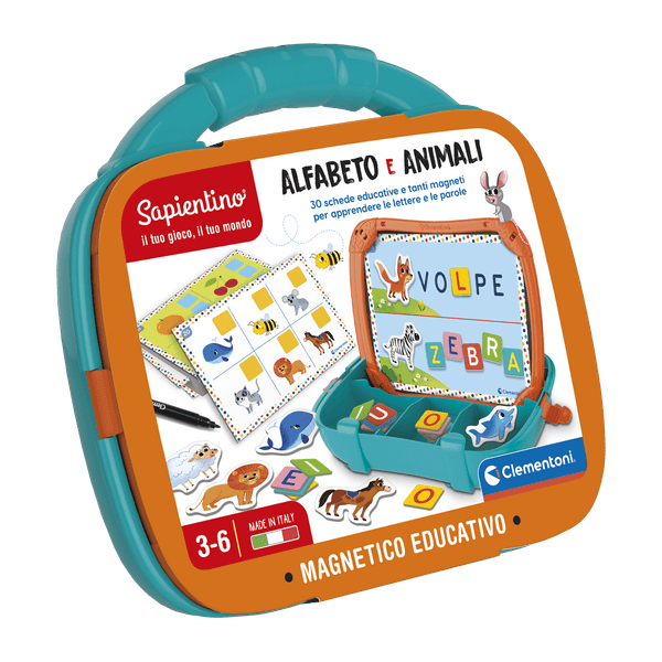 Valigetta magnetica alfabeto e animali - SAPIENTINO