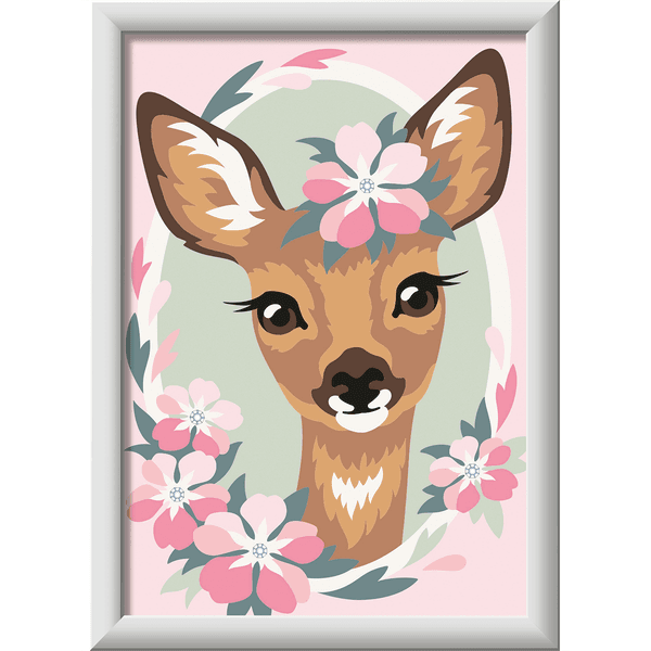 Ravensburger creart per bambini, kit per dipingere con i numeri, 7+, serie e, bambi - CREART, RAVENSBURGER