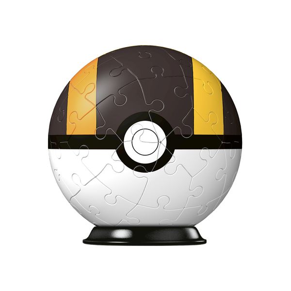 Ravensburger - 3d puzzle pokémon pokéball nera e gialla, 54 pezzi, 6+ anni - POKEMON, RAVENSBURGER, RAVENSBURGER 3D PUZZLE