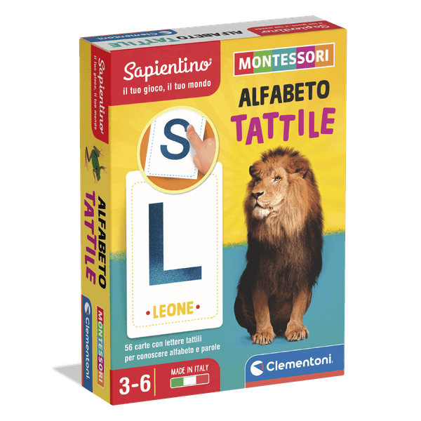 Montessori carte alfabeto tattile - SAPIENTINO