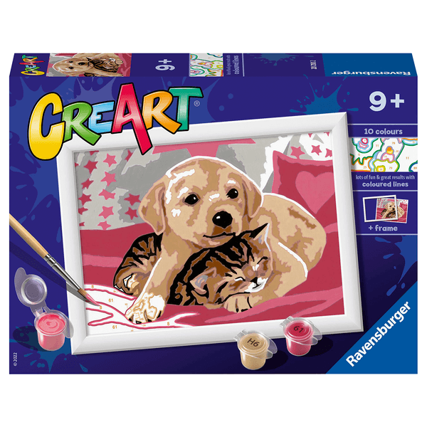 Ravensburger creart per bambini, kit per dipingere con i numeri, 9+, serie e, sulla coperta - CREART, RAVENSBURGER