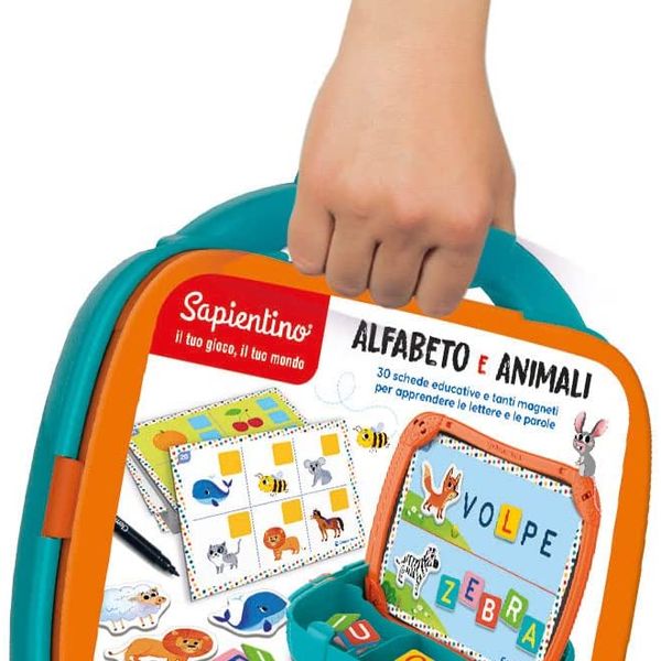 Valigetta magnetica alfabeto e animali - SAPIENTINO