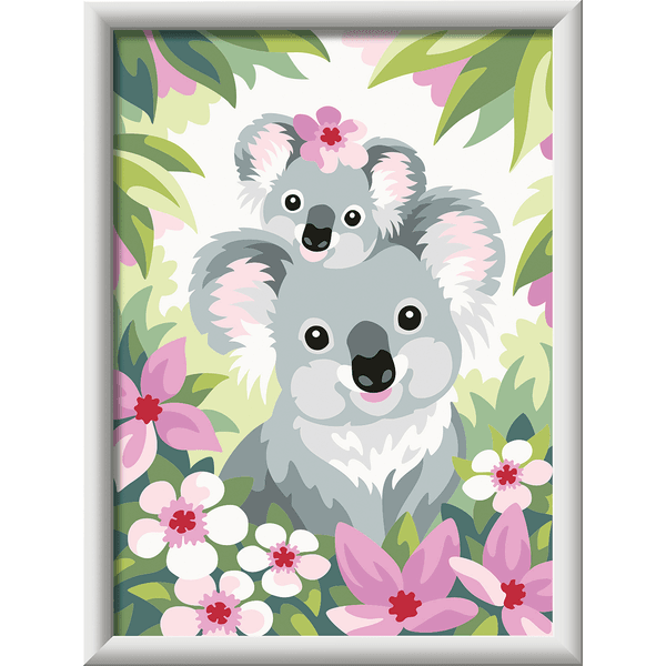 Ravensburger creart per bambini, kit per dipingere con i numeri, 9+, serie d, sweet koala - CREART, RAVENSBURGER