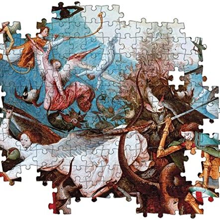 Museum collection puzzle - bruegel, fall of the rebel angels 1000 pezzi - CLEMENTONI