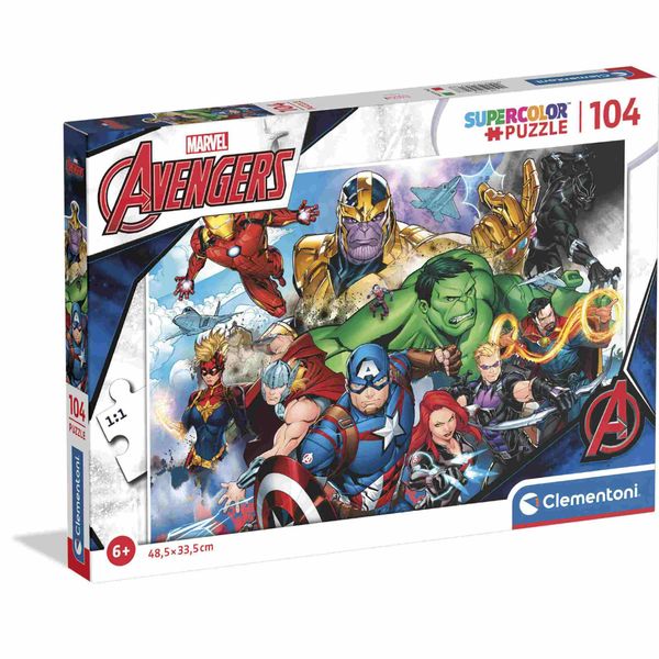 Clementoni - puzzle marvel the avengers - 104 pezzi - CLEMENTONI, Avengers