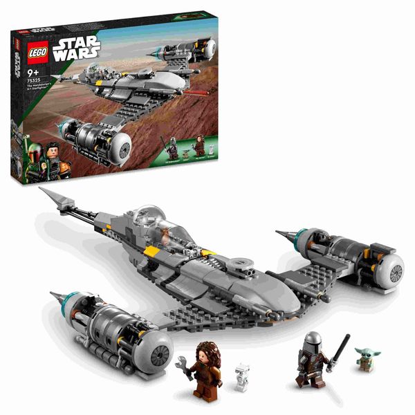 Lego star wars 75325 starfighter n-1 del mandaloriano, personaggi peli motto, droide bd e baby yoda, giocattolo costruibile - LEGO® Star Wars™, Lego, Star Wars