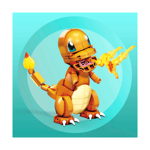 Mega construx - pokémon charmander personaggio da costruzione, giocattolo per bambini 7+ anni - MEGA BLOKS