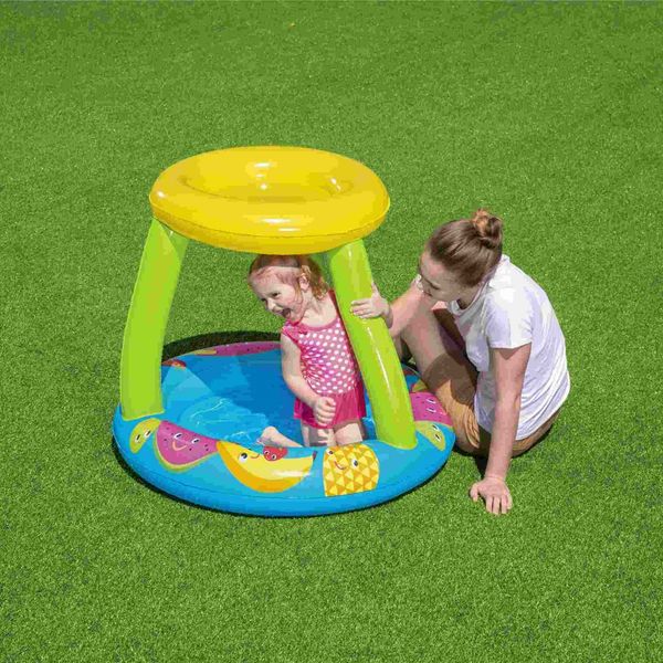 Piscina frutti con fondo gonfiabile e copertura, cm. 94x89x79, protezione uv 50+ pf - Bestway