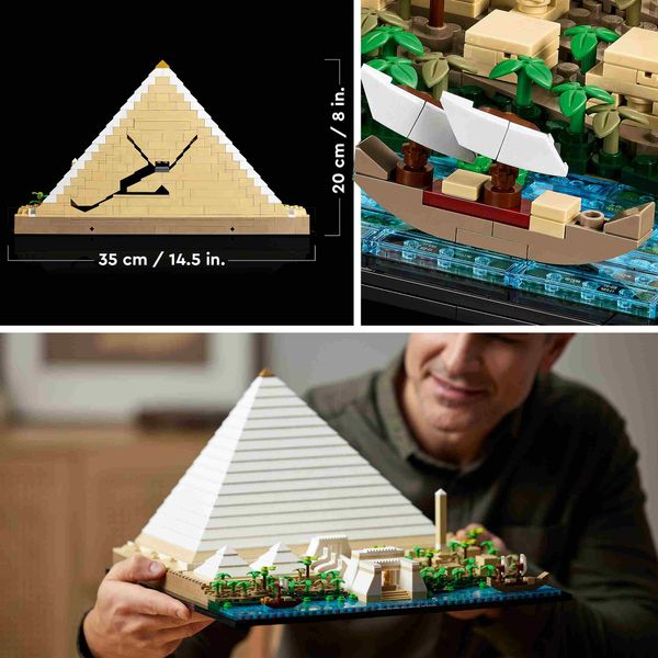 Lego architecture 21058 la grande piramide di giza, set da collezione per adulti, hobby creativi, decorazione per la casa - LEGO ARCHITECTURE, LEGO