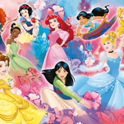 Disney puzzle maxifloor 2 x 24 princess - DISNEY PRINCESS, LISCIANI, Disney