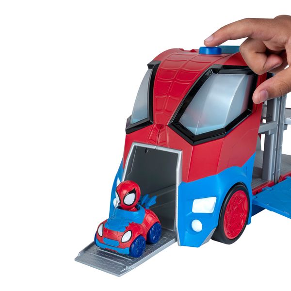 Base mobile di spidey per il trasporto dei veicoli e con diverse funzioni di gioco - SPIDEY, MARVEL