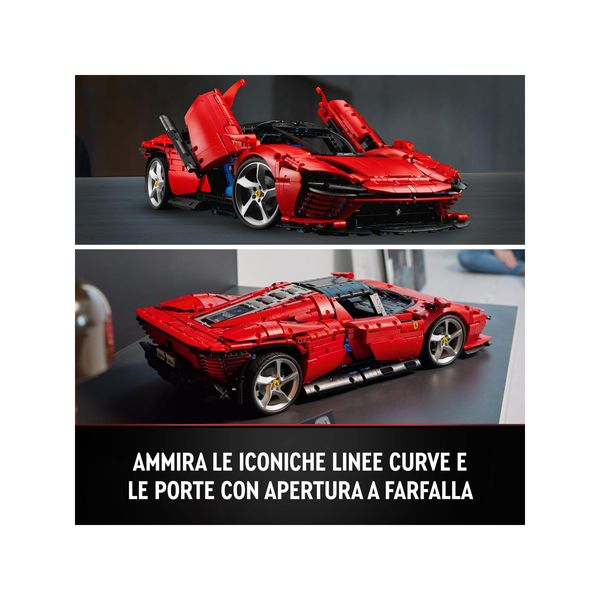 Lego technic 42143 ferrari daytona sp3, modellino auto da costruire supercar scala 1:8, set collezione adulti, idea regalo - LEGO TECHNIC, LEGO
