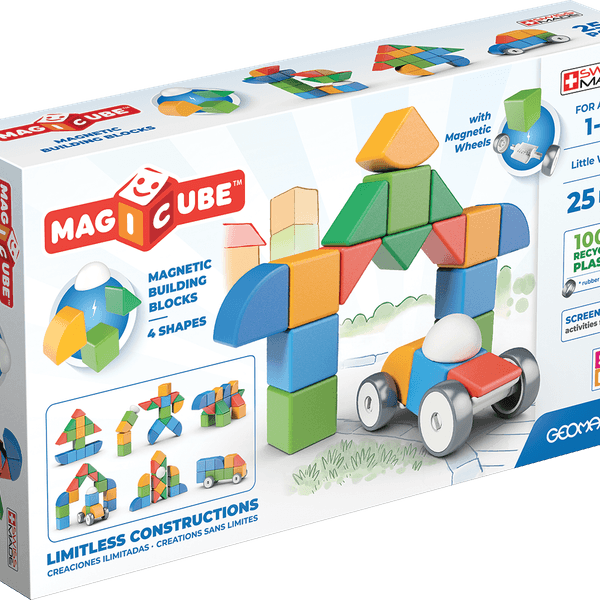 Geomag magicube shapes recycled little world 25 pcs - Geomag