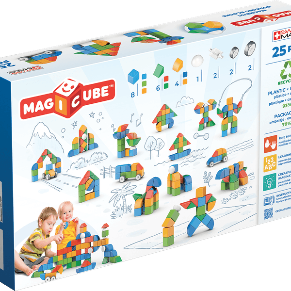 Geomag magicube shapes recycled little world 25 pcs - Geomag