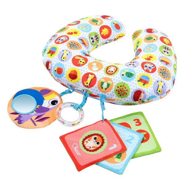 Animal tummy time, 2 - 9 mesi, il cuscino ergonomico per mantenere la posizione prona - Chicco