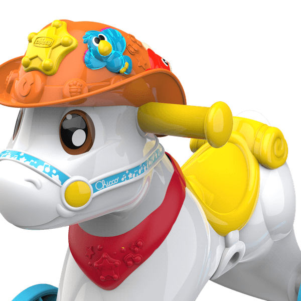 Cavalcabile baby rodeo & friends, made in italy, 1 - 3 anni - Chicco