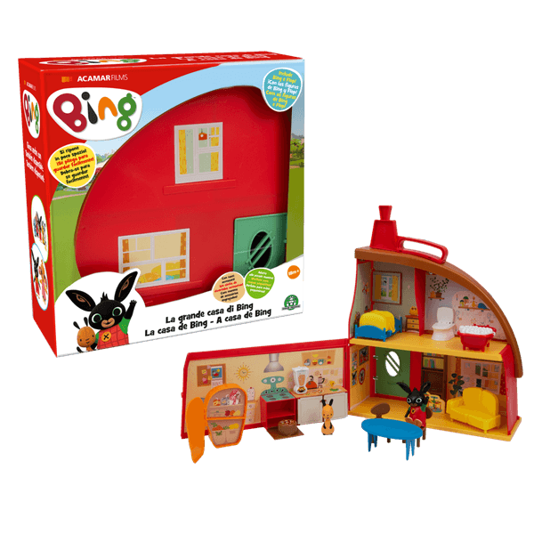 Bing la sua casa playset con 2 personaggi e tanti accessori - BING