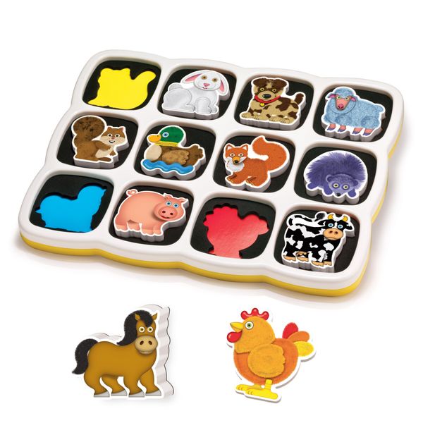 Smart puzzle magnetico fattoria, quercetti, prima infanzia, 18 mesi - 5 anni - 